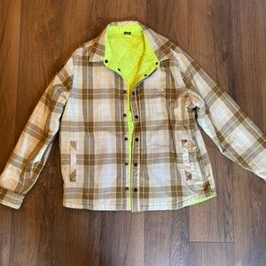North face flannel jacket